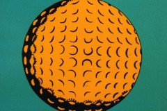 golf-100-x-100-cm - Repro R. Lichtenstein - kein Verkauf